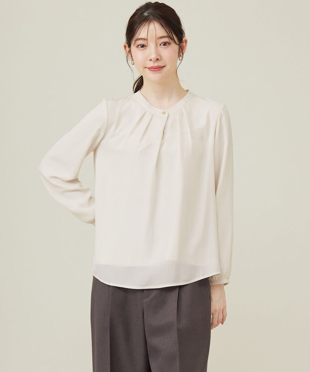 ANY SIS 【WEB・一部店舗限定】エニポカシリーズ ブラウス アイボリー