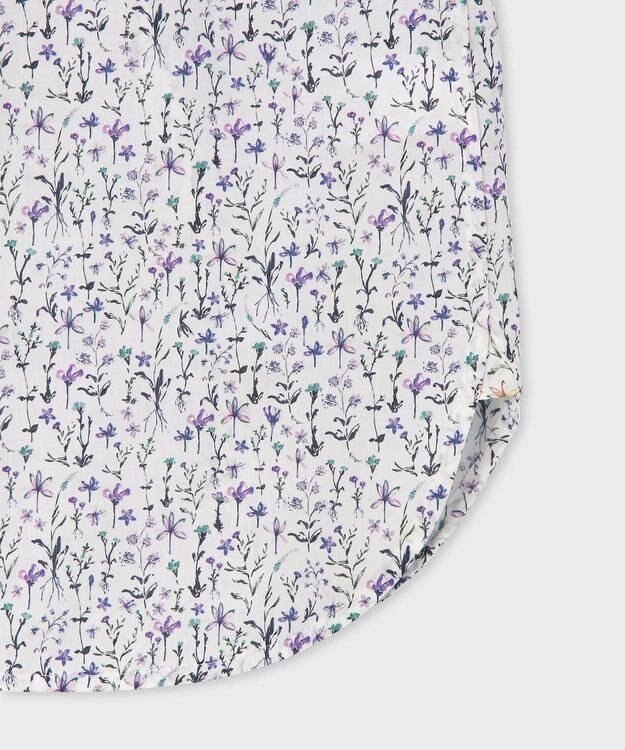 Paul Smith Water Colour Floral 半袖シャツ パープル