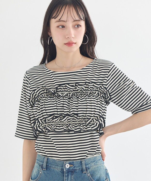 earth music&ecology SET2点マルチウェイバンドゥ＋プルオーバー Black