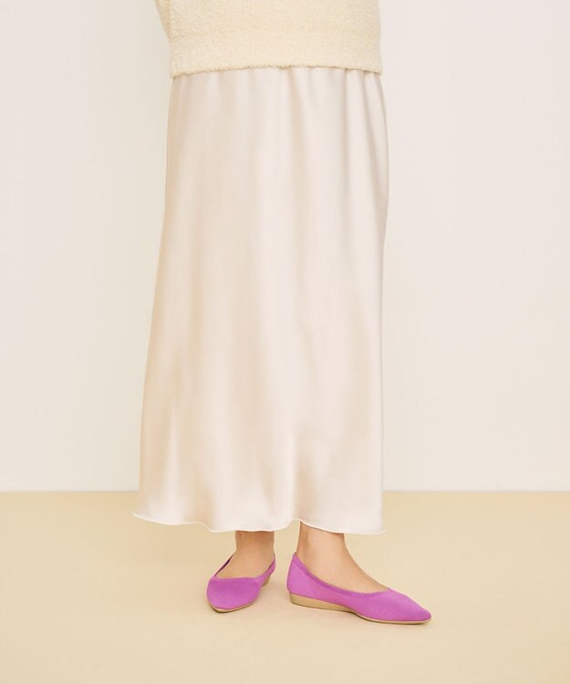 steppi 【洗える/撥水】ベーシック ポインテッド パンプス パープル