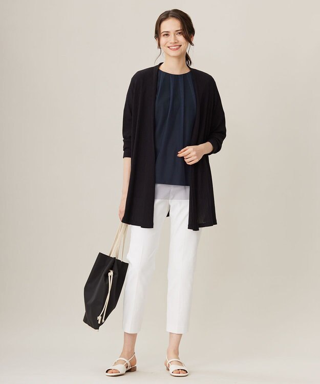 自由区 【接触冷感・UVカット・吸水速乾】シェルタリングオックステーパード パンツ オフ