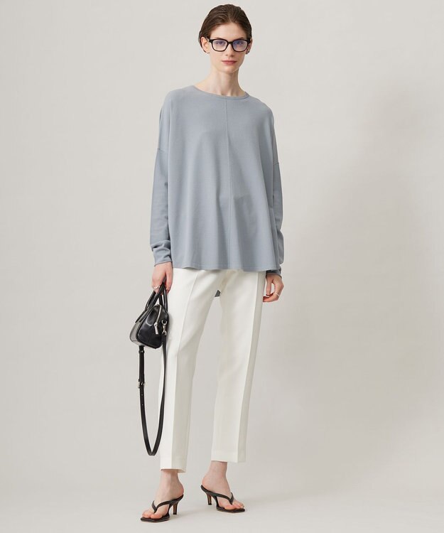 ICB 【洗える】 ヴィスコースワイド プルオーバー アッシュグレー系