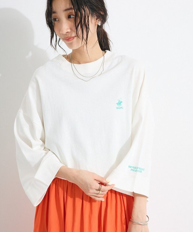 CRAFT STANDARD BOUTIQUE 【別注】BHPC/刺繍ワイドスリーブTEE Off White