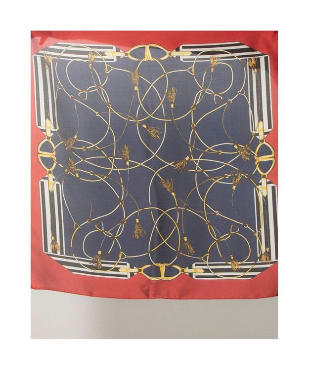 UNBILLION カシュネ cache nez / チェーン柄スカーフ レッド