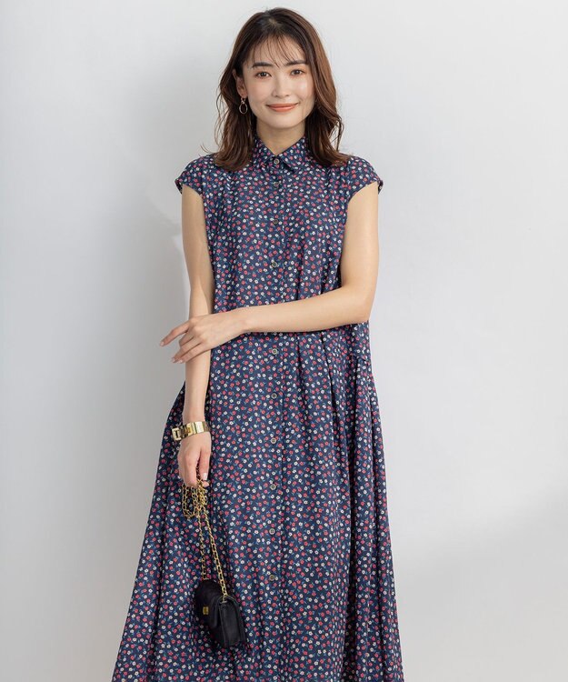 組曲 【洗える】プティフラワージョーゼットシフォン ワンピース ピンク系5