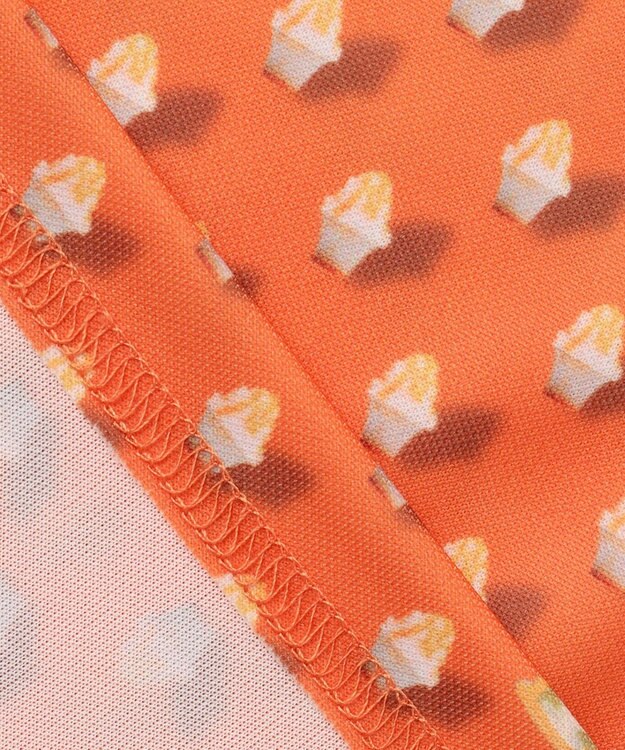 23区GOLF 【MEN】【接触冷感・UVケア・吸水速乾】アイス柄 ポロシャツ オレンジ系5