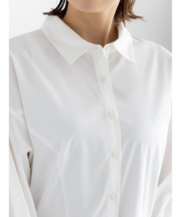 Te chichi ペプラムシャツ オフホワイト