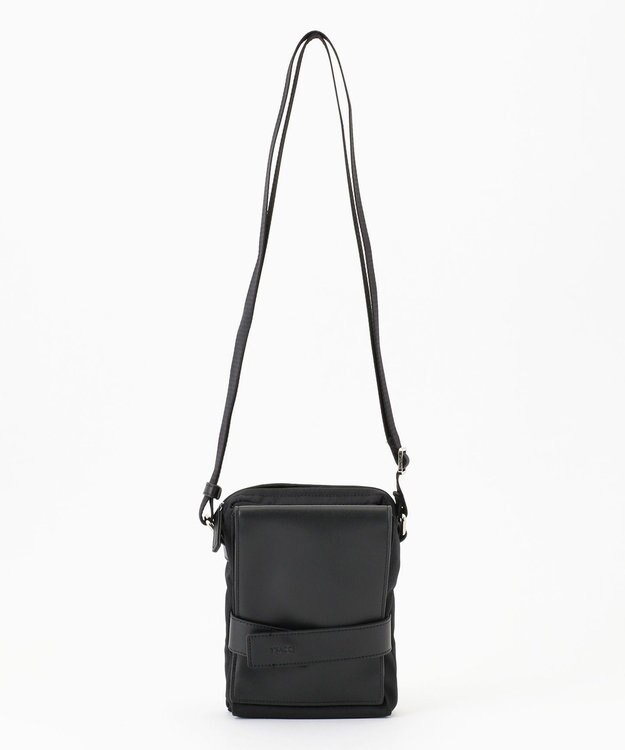 Y'SACCS ベルトスクエアミニマムショルダーバッグ ブラック