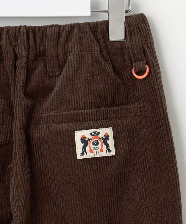 PW CIRCULUS 【WOMEN】コーデュロイ テーパードパンツ ダークブラウン系