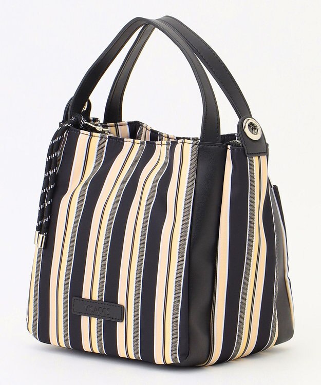 Y'SACCS マルチストライプ すっきりトート Sサイズ ブラック