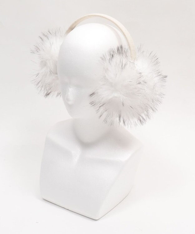 WEGO ボリュームMIXファーイヤーマフ ホワイト