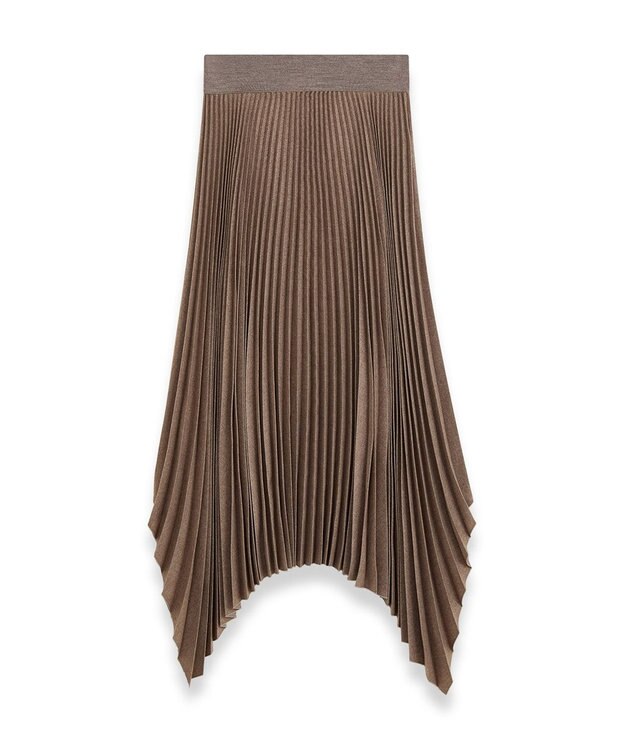 JOSEPH プリーテッドフランネル　スカート Carob Mel