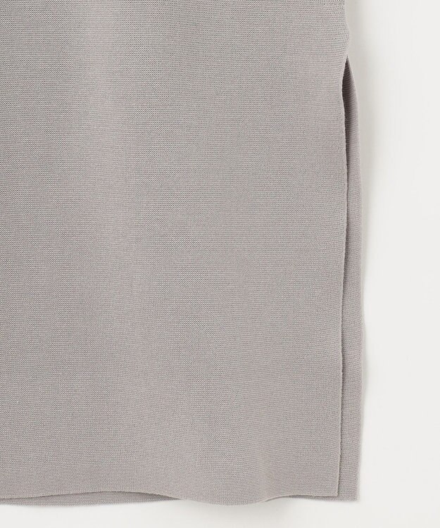 自由区 L 【洗える/セット着用可】ドライコットンハイゲージブラウスライク ニット ベージュ系