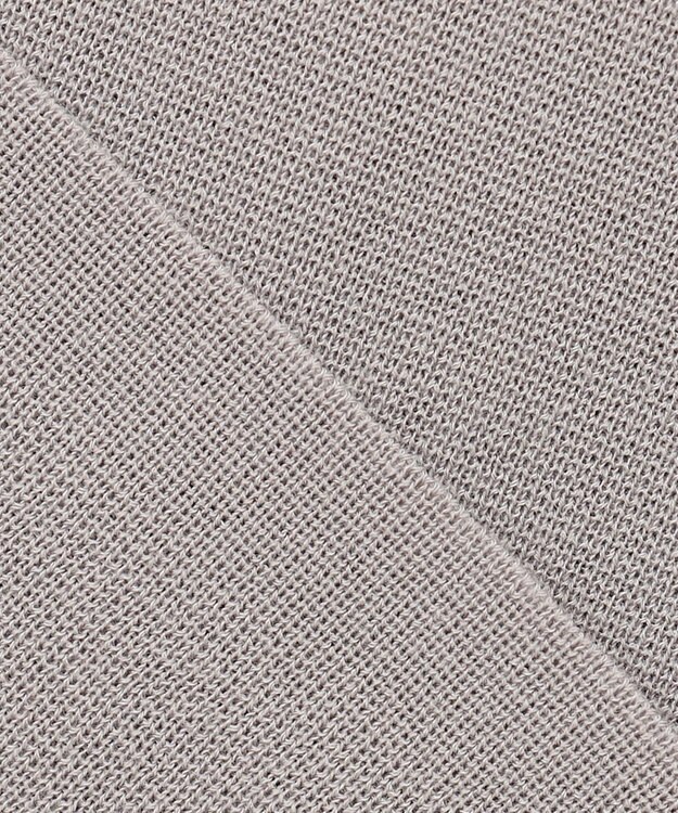 自由区 L 【洗える/セット着用可】ドライコットンハイゲージブラウスライク ニット ベージュ系