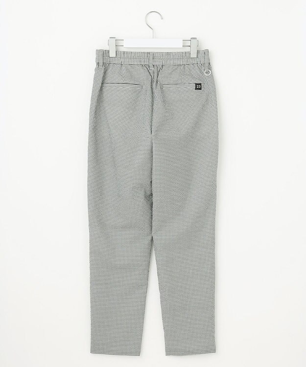 23区GOLF 【WOMEN】【撥水】ギンガムサッカー テーパードパンツ グレー系3