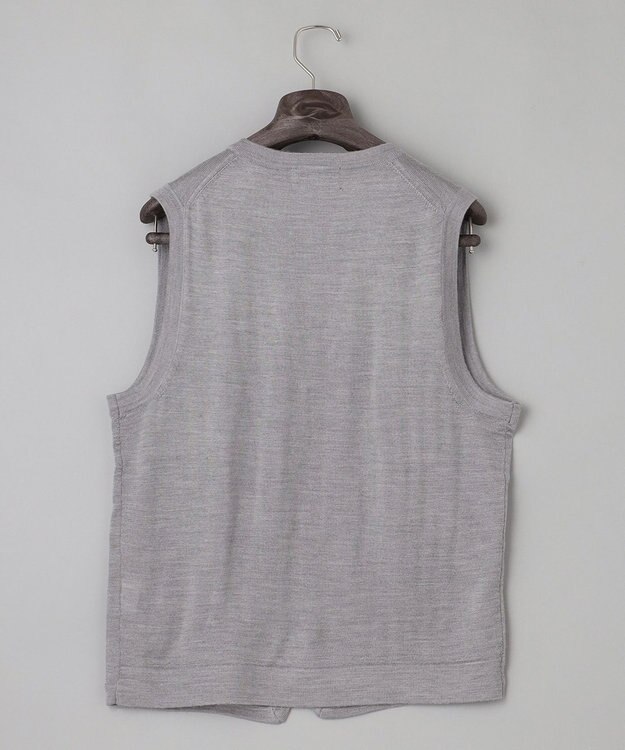 GOTAIRIKU 【ベーシックニット】ハイゲージニットベスト グレー系