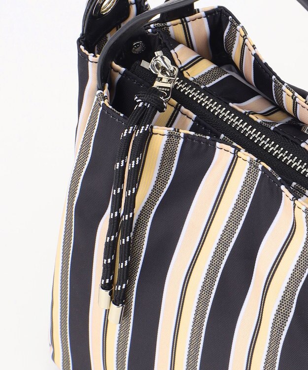 Y'SACCS マルチストライプ すっきりトート Sサイズ ブラック