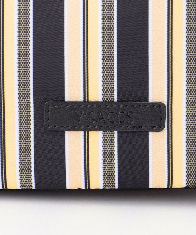 Y'SACCS マルチストライプ すっきりトート Sサイズ ブラック