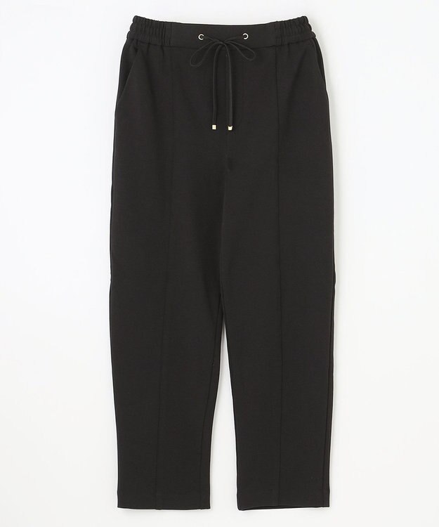 ANY L 【ストレッチ/ウエストゴム】エニィーヒート テーパードパンツ ブラック