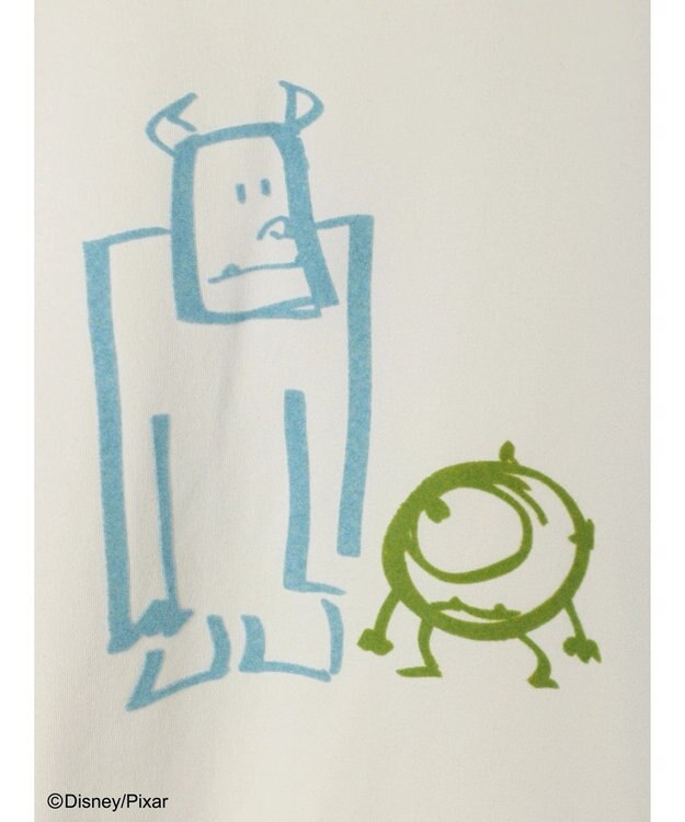 Green Parks モンスターズ・インク／裏毛プルオーバー White