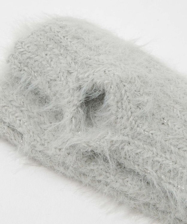 WEGO キラキラファーアームカバー ライトグレー