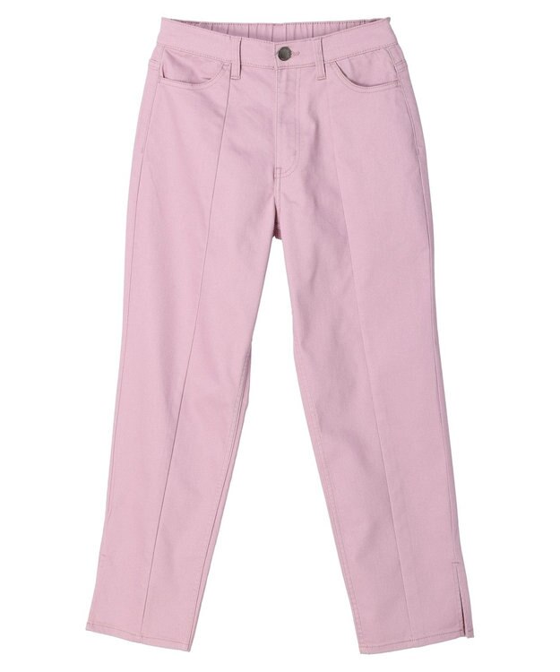 Green Parks ＧＵＭストレッチカラースリムストレートパンツ Pink