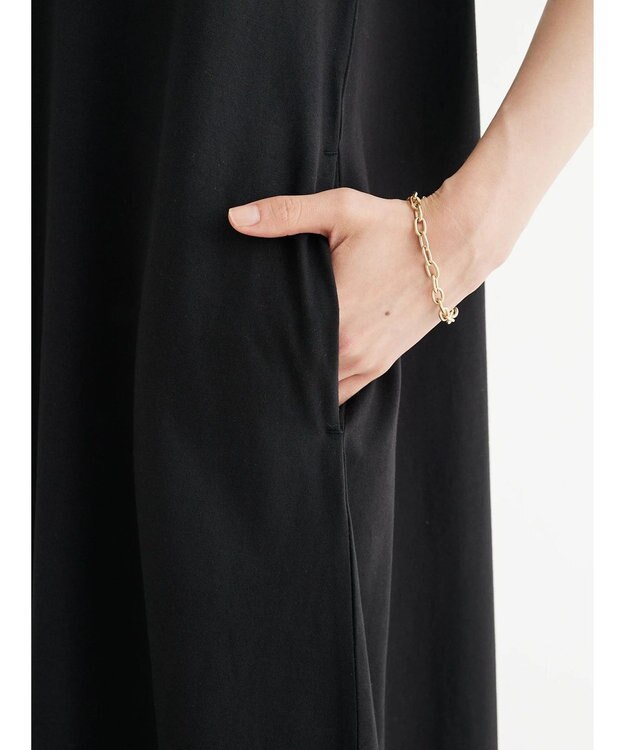 Green Parks ・ＳＵＧＡＲ　ＳＰＯＯＮ　フレンチフレアワンピース Black