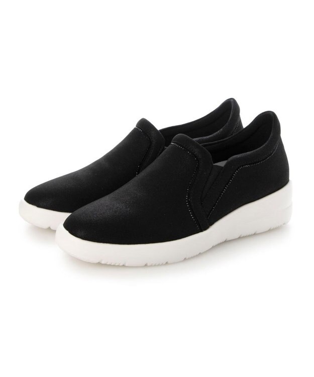 Riz raffinee <Riz raffinee>ヒールアップスリッポンスニーカー ブラックメタリック