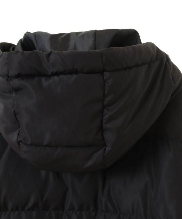 earth music&ecology フーディーパファーブルゾン ブラック