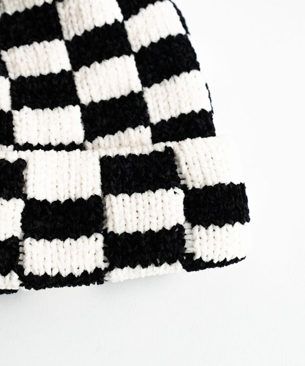 WEGO チャンキーニットキャップ 柄1