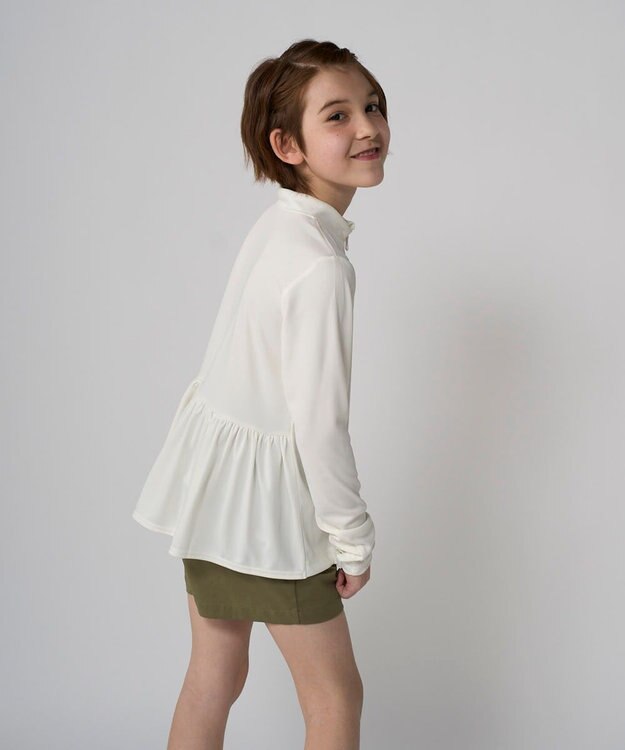 OP／FILA 【Ocean Pacific】フリルラッシュガード アイボリー