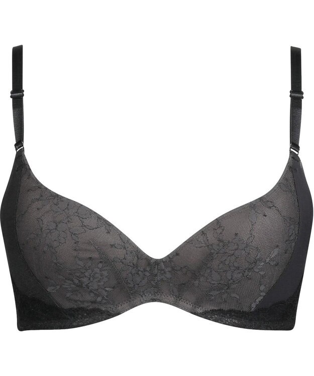 Wing 【シンクロブラ】 ノンワイヤーブラ　動いてもズレにくい　ウイング／ワコール　MB4013 ブラック