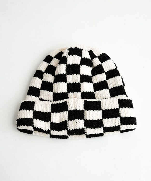 WEGO チャンキーニットキャップ 柄1