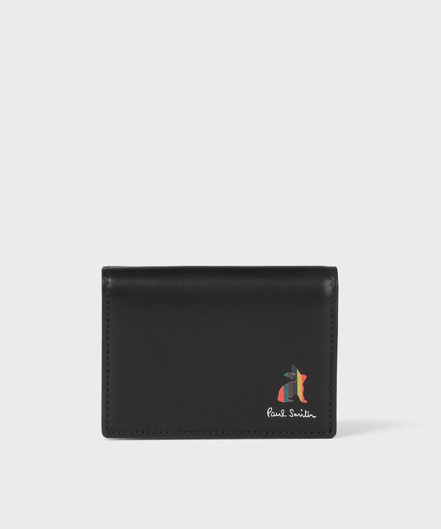Paul Smith マーケトリー ブライトストライプ ラビット 3つ折り財布 ブラック