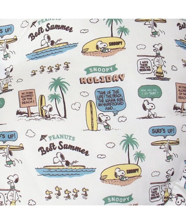 PET PARADISE スヌーピー サーフ柄 クール カドラーベッド LL（100×70cm） グレー
