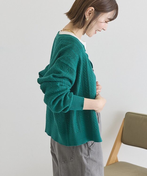 AMERICAN HOLIC 【BEVERLY HILLS POLO CLUB】ニットカーディガン Green