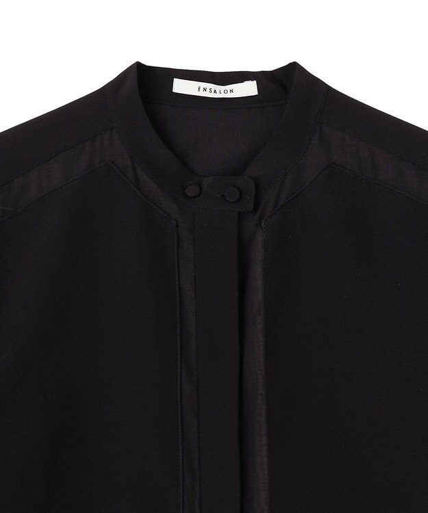 BEIGE， 【WEB限定】SAPHIR / シアーブラウス Black