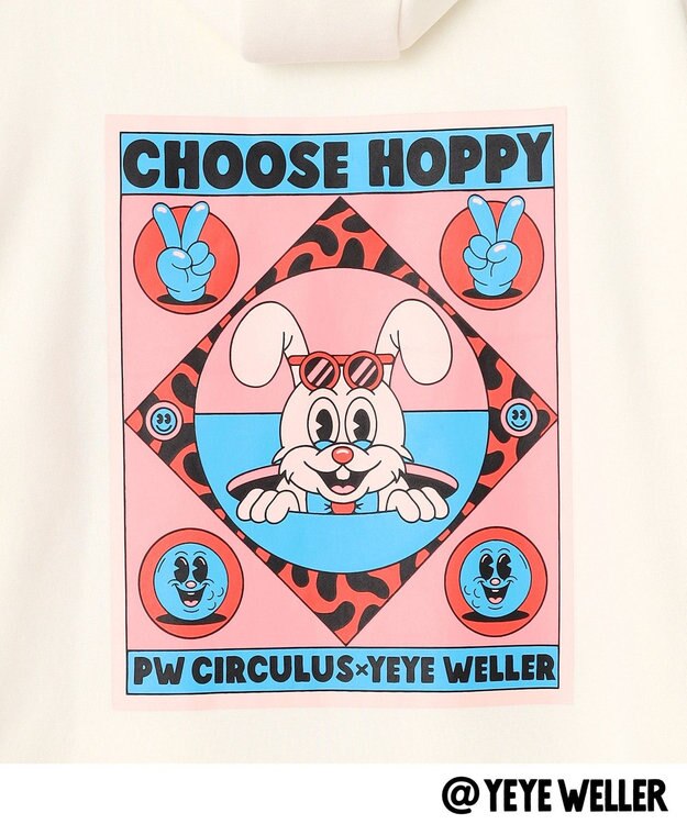 PW CIRCULUS 【UNISEX】【コラボアイテム】Yeyeコラボ フーディ ゴルフ アイボリー系