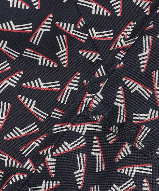 23区 【洗える】エスパドリーユ プリント ブラウス ネイビープリント