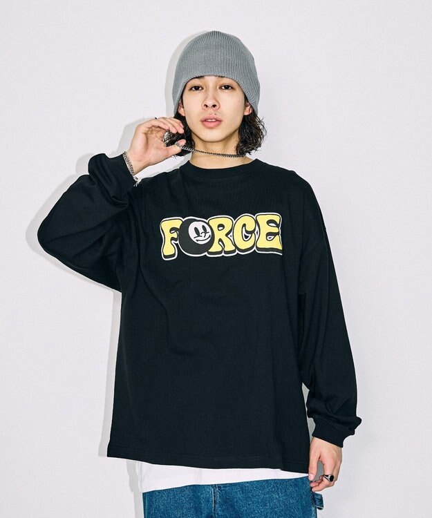 WEGO 【SETITEM】アクセ付きグラフィックロンT ブラックその他