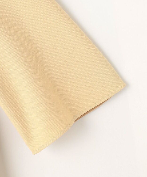 #Newans 【マシンウォッシャブル】ファスナースリットＡラインブラウス ライトイエロー