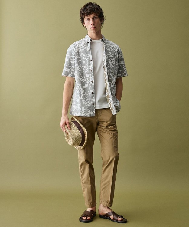 JOSEPH ABBOUD 【老舗アロハシャツブランドとコラボ・限定色あり】カハラアロハ シャツ ベージュ系7