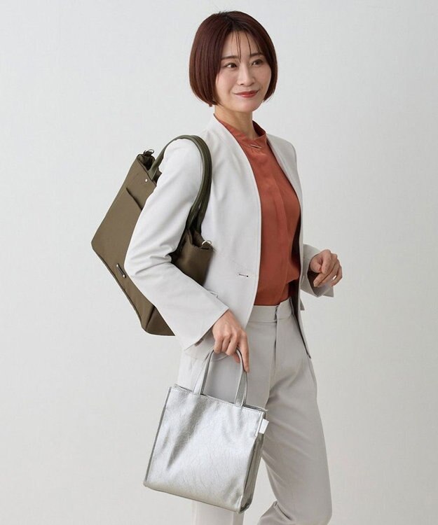 ROOTOTE 1056【ルートートの定番】LT.スクエア.クラシック-B 04：リンクル・シルバー