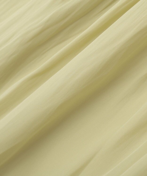 YECCA VECCA <<接触冷感>>フレンチスリーブギャザーブラウス Yellow