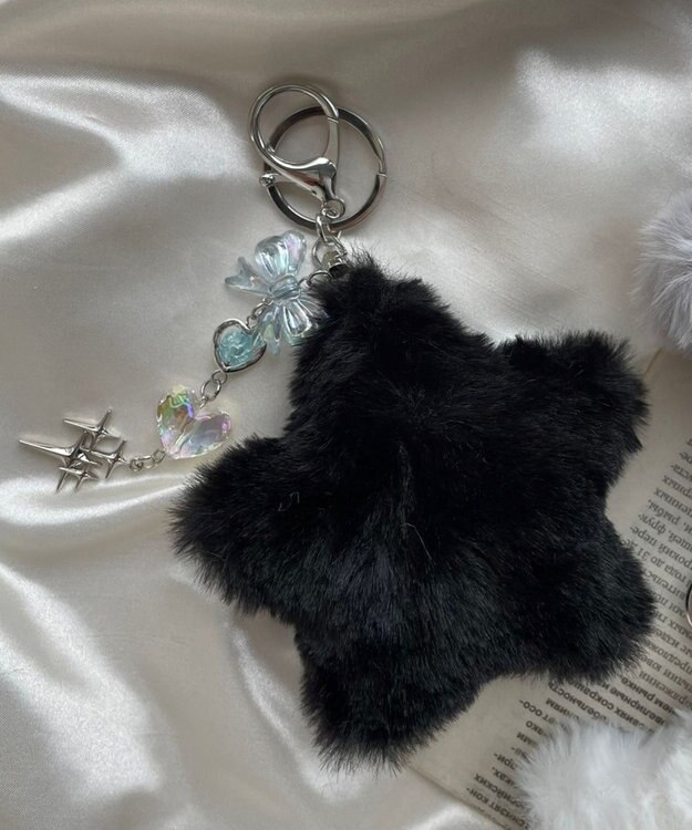 WEGO ファースタービーズチャームキーホルダー ブラック