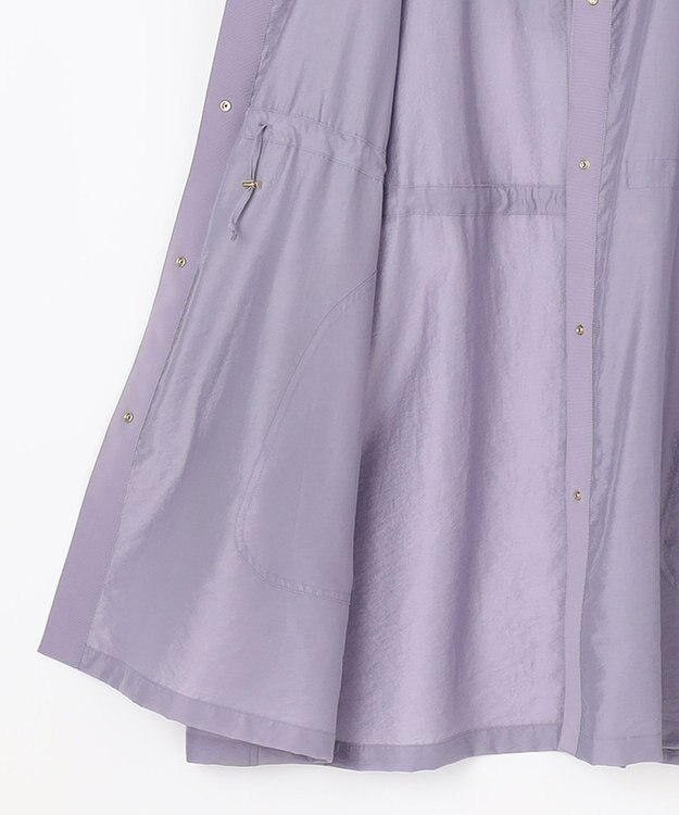 自由区 【XSサイズ～/洗える】シアー ライトコート ライラック系