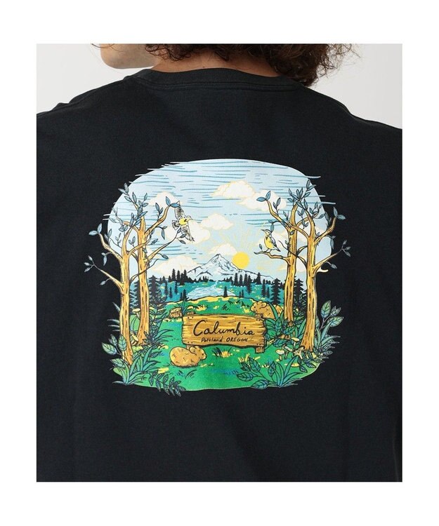 Columbia Columbia/ サンダーマウンテングラフィックショートスリーブTシャツ /コロンビア Black