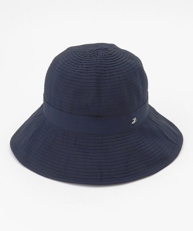J.PRESS LADIES 【洗える・UVケア・畳める】ブレード ハット ネイビー系