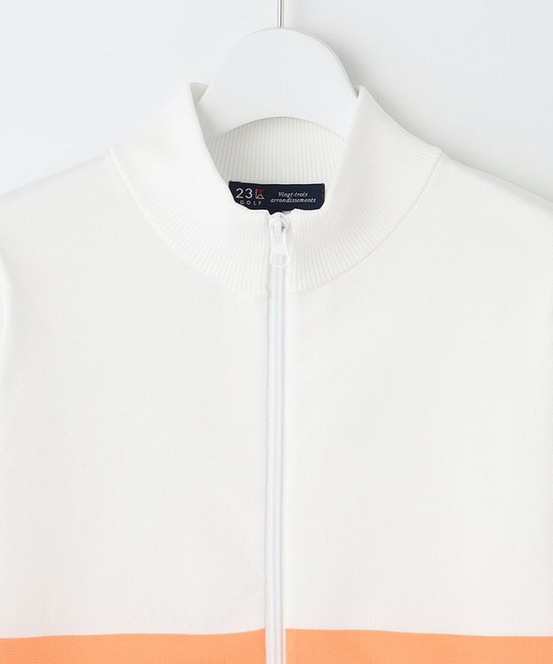 23区GOLF 【WOMEN】ニットブルゾン ホワイト系