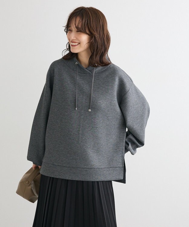 Green Parks ダンボール抜け衿プルオーバー Dark Gray